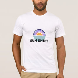 Camiseta Ilustração Tipografia Luz Solar