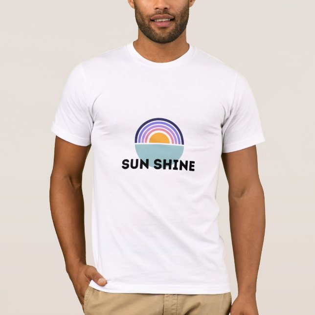 Camiseta Ilustração Tipografia Luz Solar (Frente)