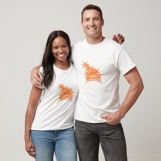 Camiseta Ilustração Tipografia Luz Solar (Unissex)