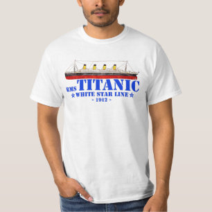 Camiseta Ilustração Titânica RMS - Linha White Star 1912