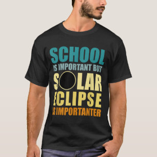 Camiseta Ilustração Total de Eclipse Solar Mais Importante