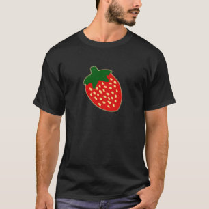 Camiseta Ilustração vermelha brilhante da morango