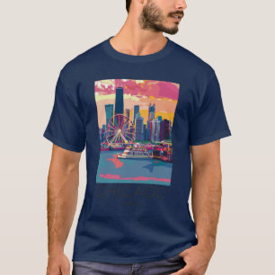 Camiseta Ilustração Viagens vintage de Chicago Illinois