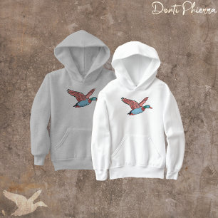 Camiseta Ilustração Vibrante de Pato Voador