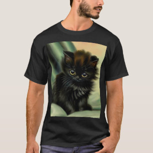 Camiseta Ilustração Vintage Black Kitten