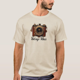 Camiseta Ilustração Vintage Camera