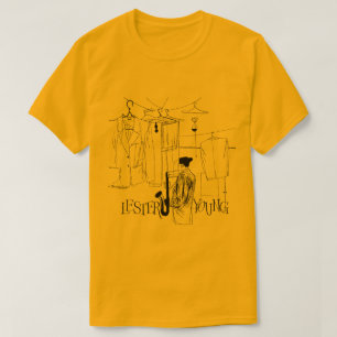 Camiseta Ilustração Vintage de Lester Young Jazz