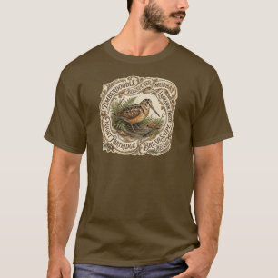 Camiseta Ilustração Vintage de Narceja-americana