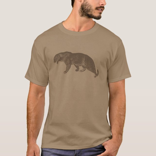 Camiseta Ilustração Vintage Leopard (Frente)