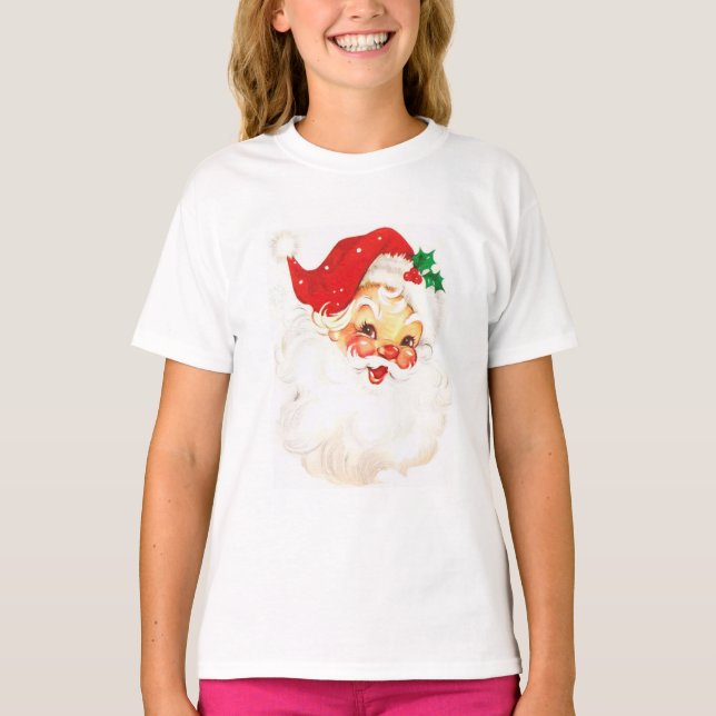 Camiseta Ilustração Vintage Santa Claus (Frente)
