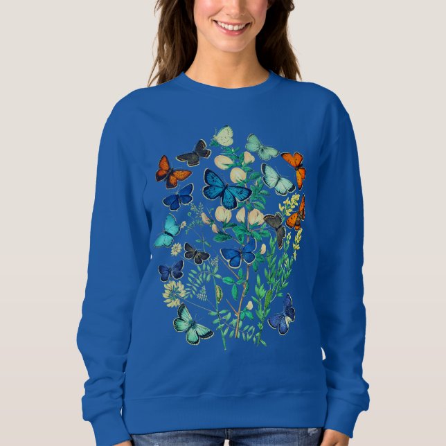 Camiseta Ilustração Vintage Wildlife - Jardim Butterfly (Frente)