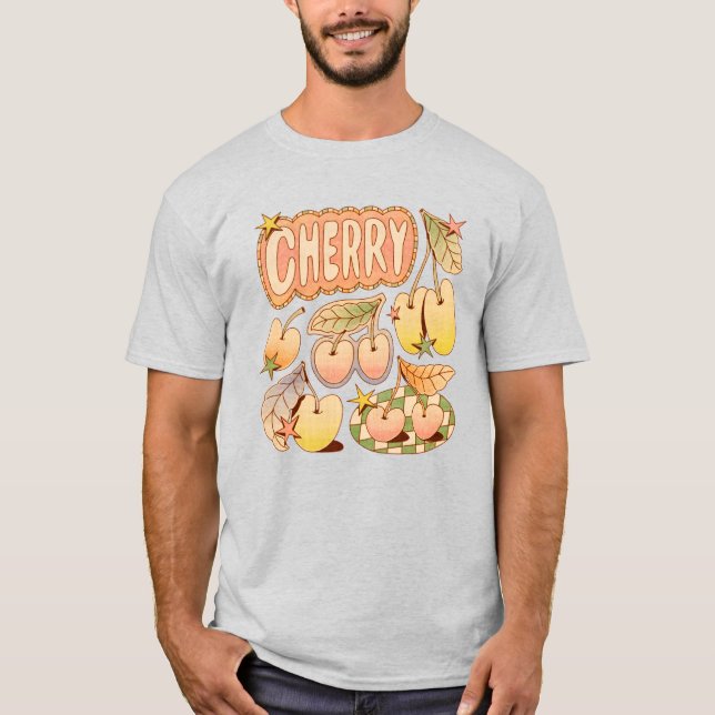 Camiseta Ilustrações de Cereja/Cereja (Frente)