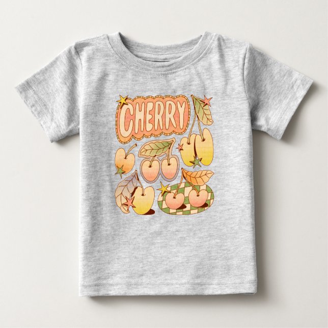 Camiseta Ilustrações de Cereja/Cereja (Frente)