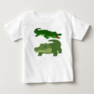 Camiseta Ilustrações de Crocodilo de Cartoons