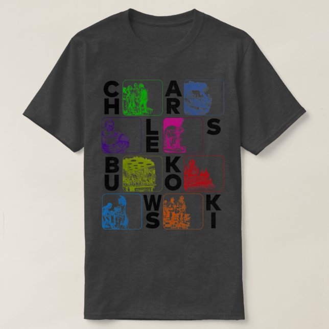 Camiseta Ilustrações do Livro Bukowski (Frente do Design)