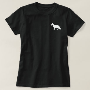 Camiseta Ilustrações extremamente mínimas de 2 cães da raça