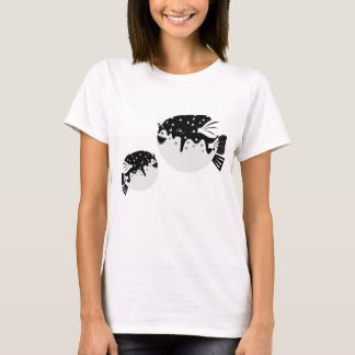 Camiseta Ilustrada de Peixe Baiacu Derpy Fofa