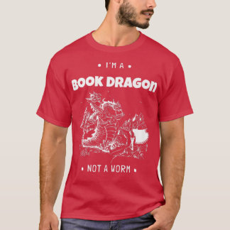 Camiseta I'm A Book Dragon Not A Worm Book Lover638