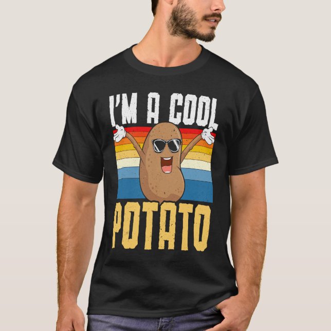 Camiseta I'm A Cool Potato Foodie Potato  French Fries Pota (Frente)