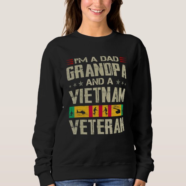 Camiseta I'm A Dad Grandpa And Vietnam Veteran Father's Day (Frente)