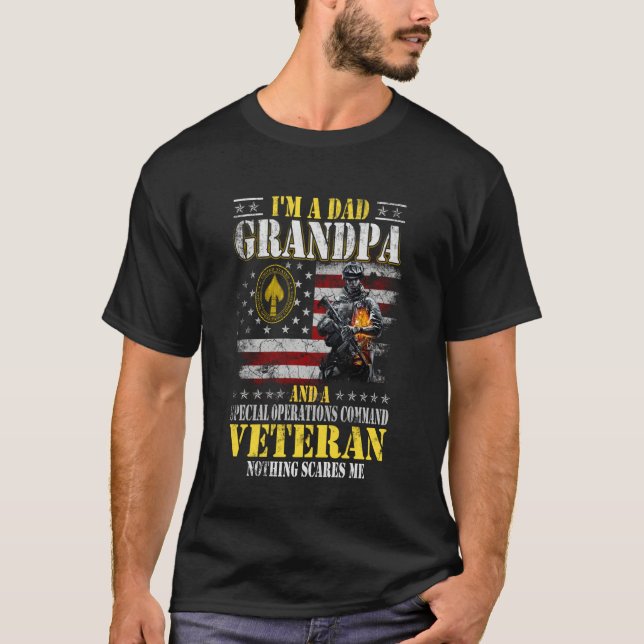 Camiseta I'm a Dad Grandpa Special Operations Command SOCOM (Frente)