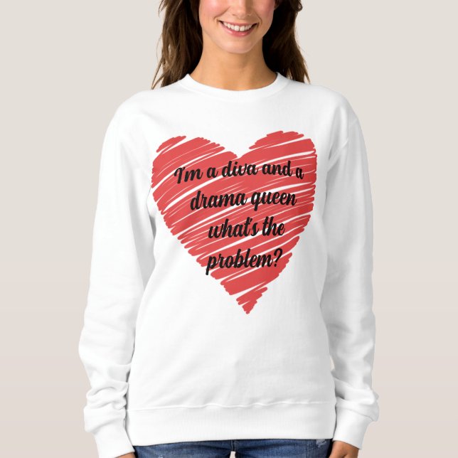Camiseta I'm a diva and a drama queen (Frente)