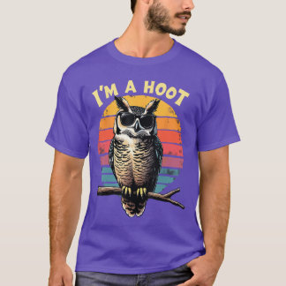 Camiseta Im A Hoot Sarcastic Saying Owl Bird Retro Vintage 