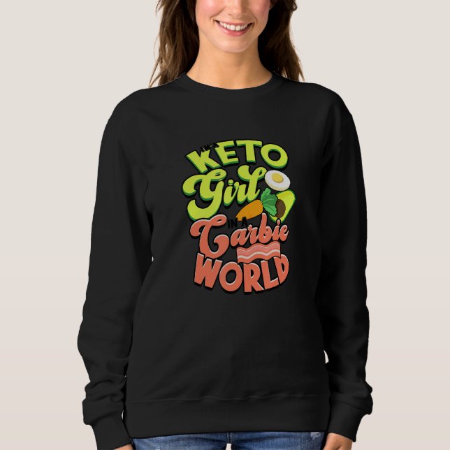 Camiseta I'm a keto girl in a carbie world - keto diet (Frente)