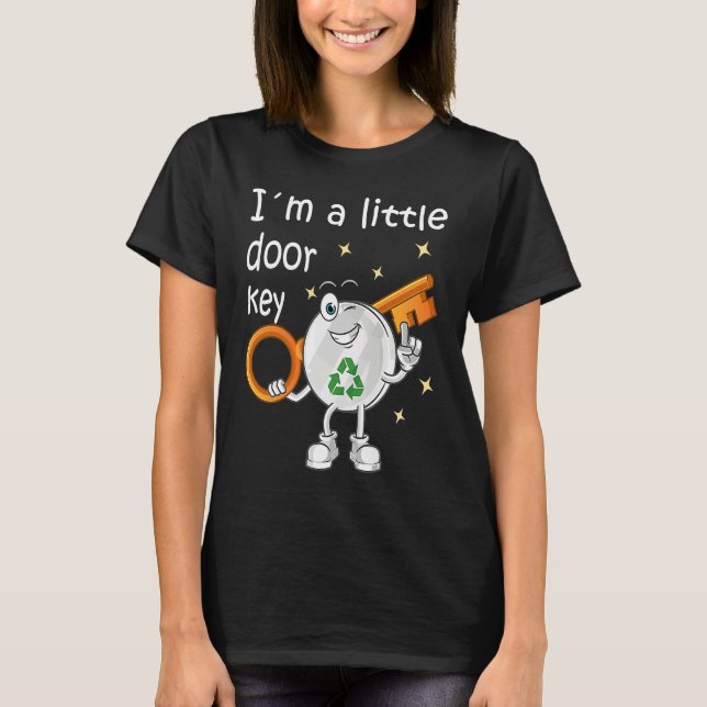 Camiseta I'm A Little Door Key Recycle Ocean Family Matchin (Frente)