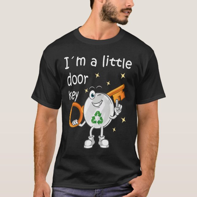 Camiseta I'm A Little Door Key Recycle Ocean Family Matchin (Frente)