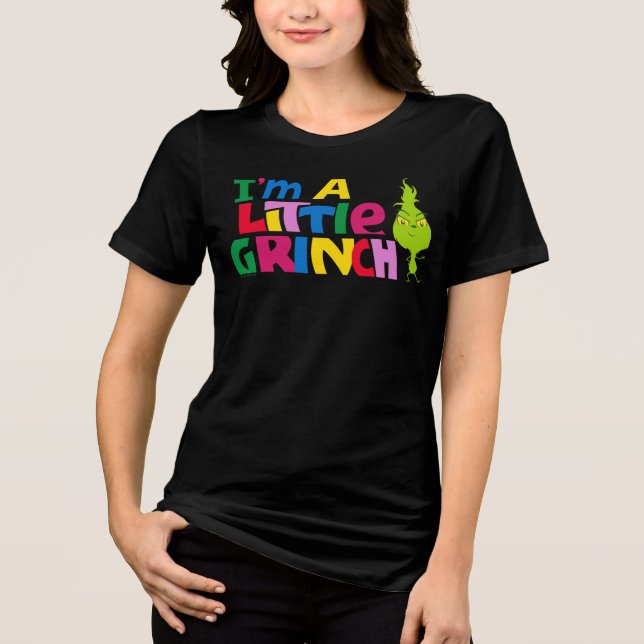 Camiseta I'm a Little Grinch Colorful Graphic (Frente)