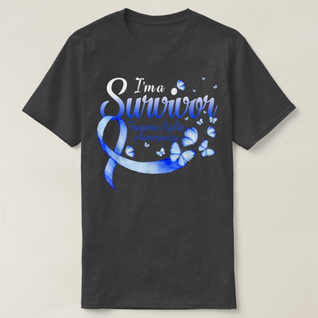 Camiseta I'm A Survivor Transverse Myelitis Awareness Butte (Frente do Design)