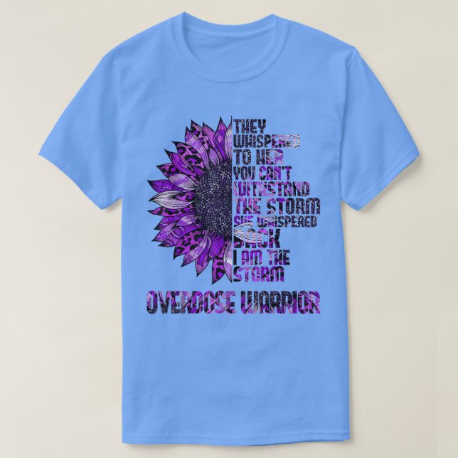 Camiseta Im A Tempestade "Sunflower Purple Ribbon" (Frente do Design)