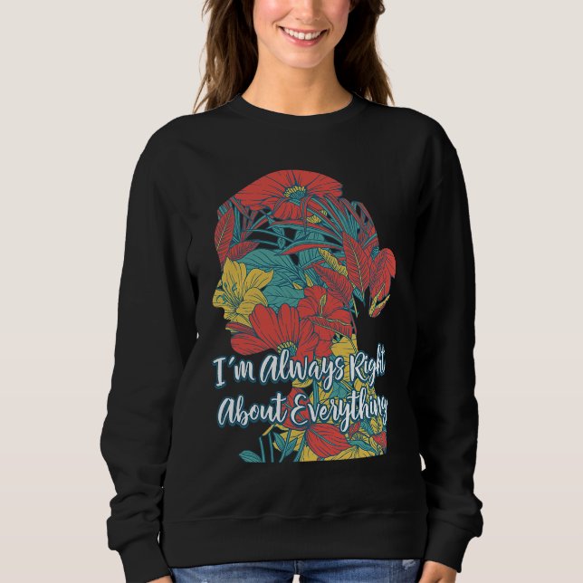 Camiseta Im Always Right About Everything Mother's Day  Par (Frente)