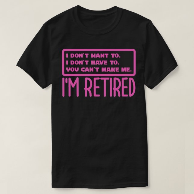 Camiseta Im Aposentado 2 (Frente do Design)