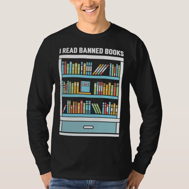 Camiseta I'm at The Banned Books I Read Banned Books (Frente)