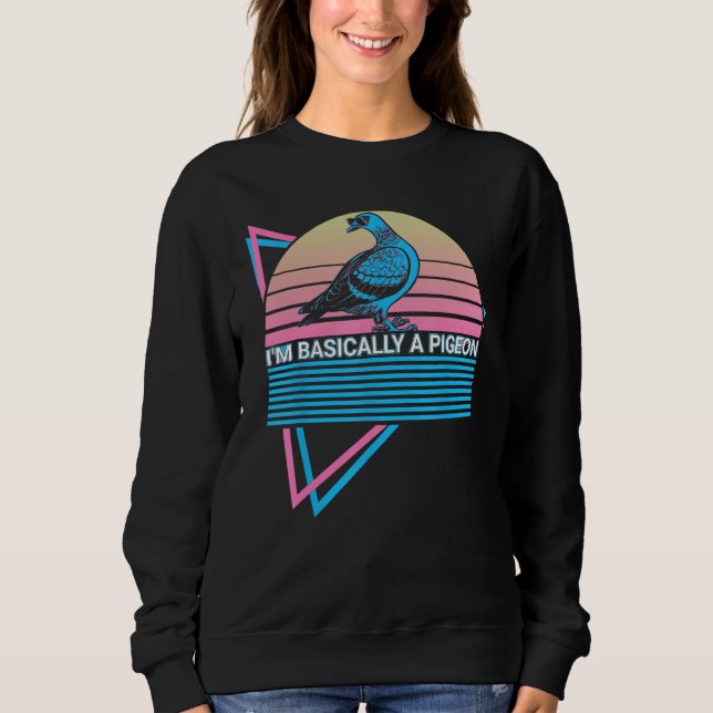 Camiseta I'm Basically A Pigeon I'm Basically A Pigeon Retr (Frente)