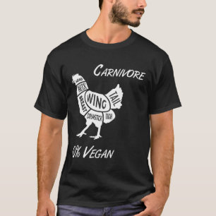 Camiseta Im Carnivore Amp 0vegan Chicken Butcher Hunter Coo