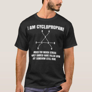 Camiseta Im Ciclopropano Sob Demasiado Estresse Chem Orgâni