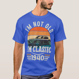 Camiseta Im Classic Car 82º Aniversário Com 82 Anos De Bor