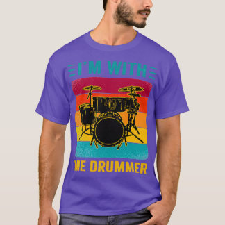 Camiseta Im Com A Presente Do Jogador Do Drummer