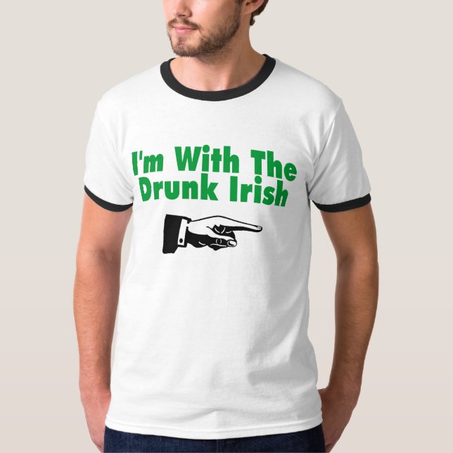 Camiseta Im com o irlandês bêbedo (Frente)
