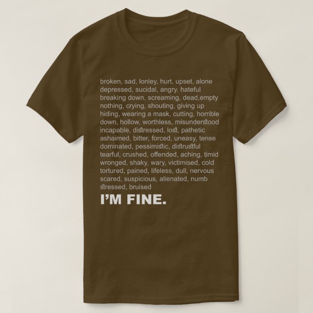 Camiseta Im Fine 3 (Frente do Design)