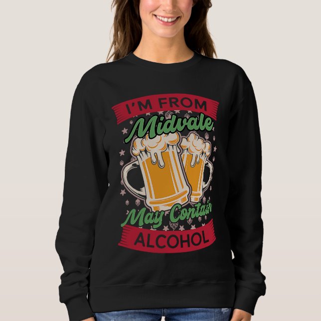 Camiseta Im From Midvale May Contain Alcohol Beer  UT (Frente)