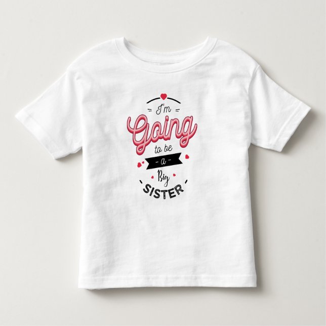 Camiseta I'm going to be a big sister (Frente)