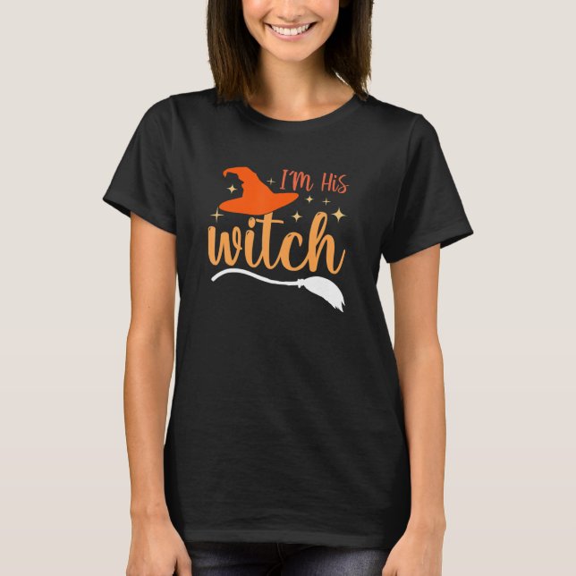 Camiseta I'm Her Boo I'm His Witch (Frente)