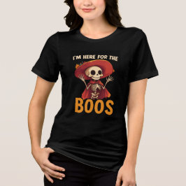 Camiseta I'm Here for the Boos Skeleton Art
