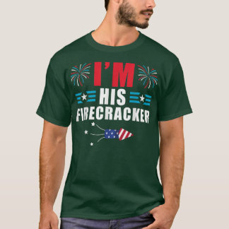 Camiseta Im His Firecracker Funny Family Matching Couple 4t