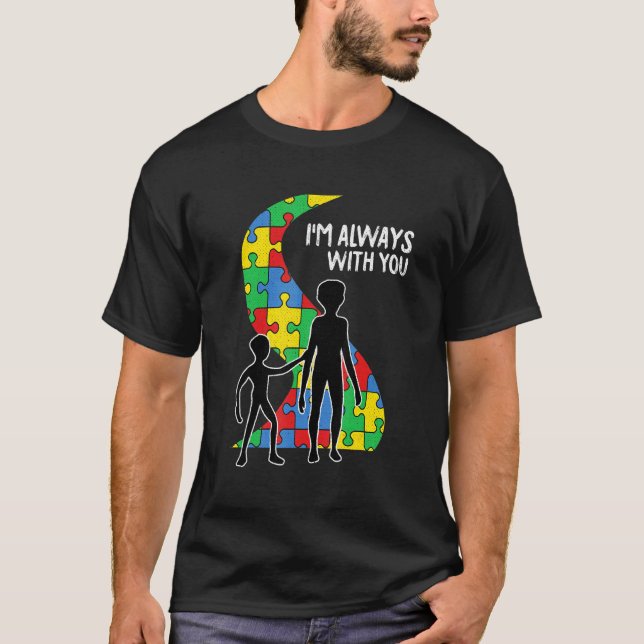 Camiseta Im Immer Mit Dir Autism Alien Papai Alien (Frente)