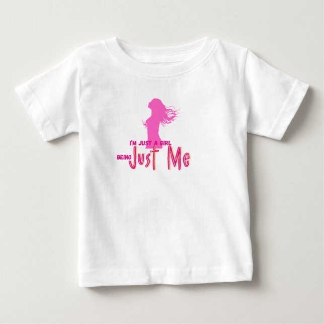 Camiseta im just girl (Frente)